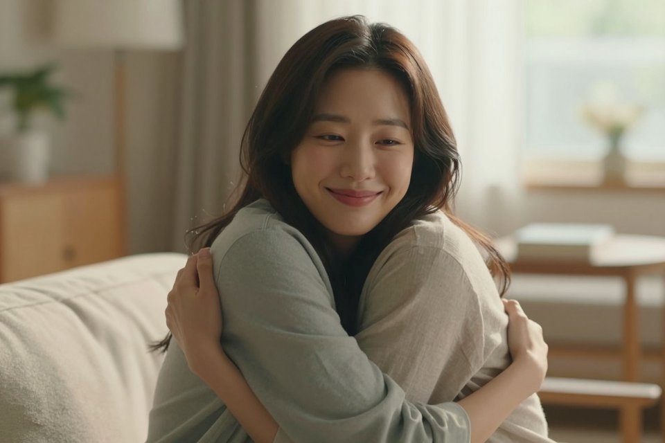 엄마가 환하게 웃으며 안아주는 꿈