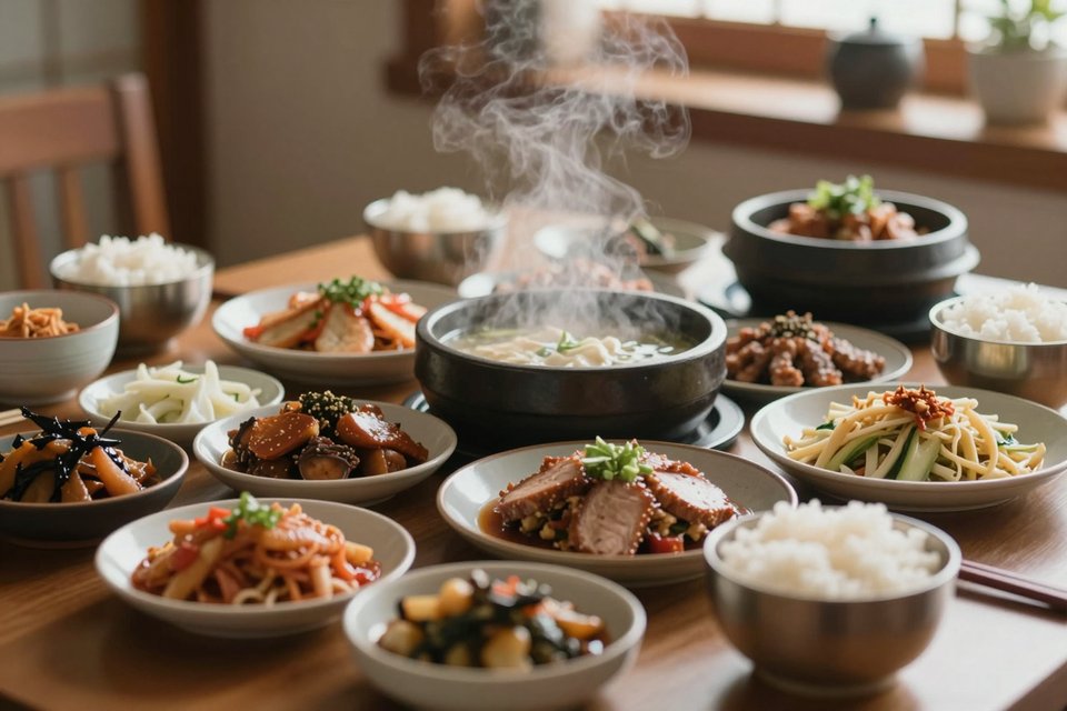 엄마가 정성스럽게 밥상을 차려주는 꿈