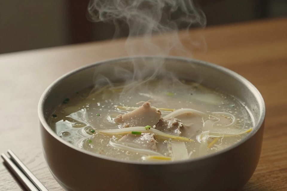 언니와 함께 나누는 따뜻한 국물 한 그릇