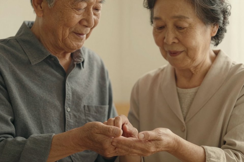꿈속에서 조부모님의 표정과 손길