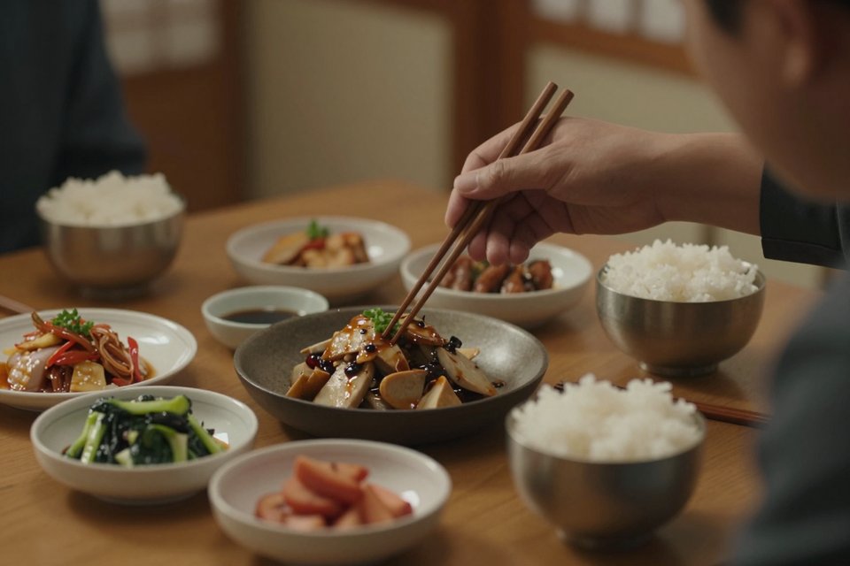 아버지와 함께 밥을 먹는 꿈