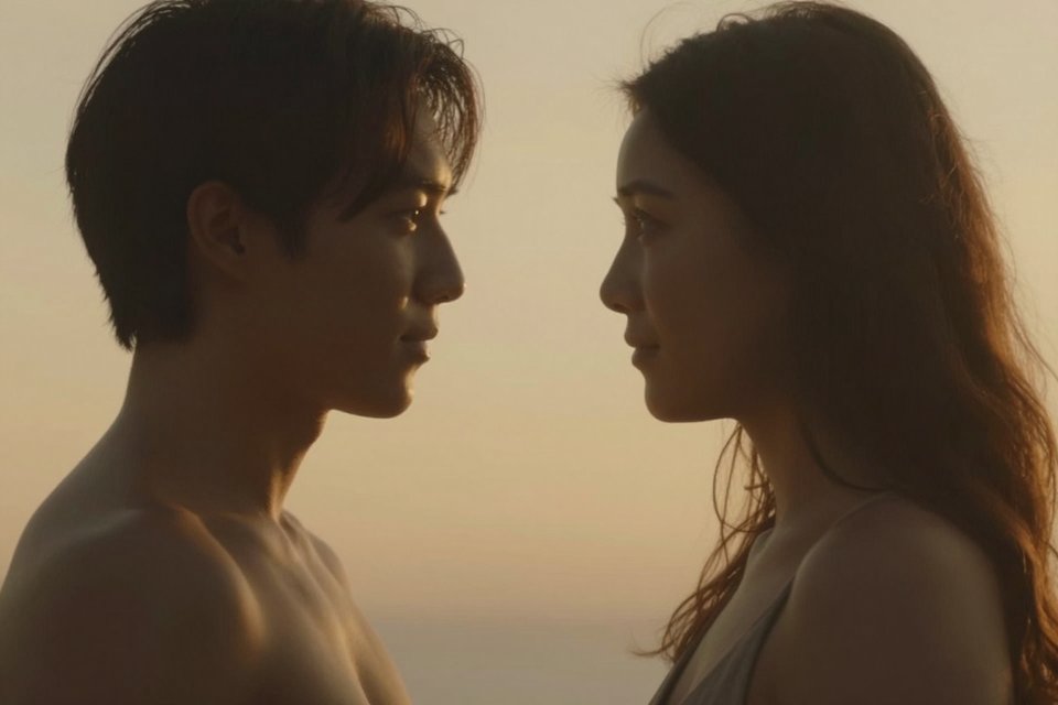 꿈속 친구의 따뜻한 미소와 감성적 분위기