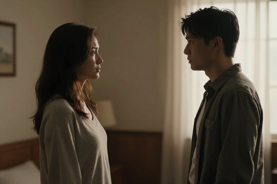 동생과 다투는 갈등의 순간