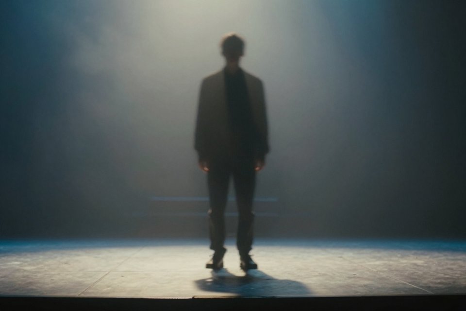 흐릿하게 보이는 아이돌 실루엣