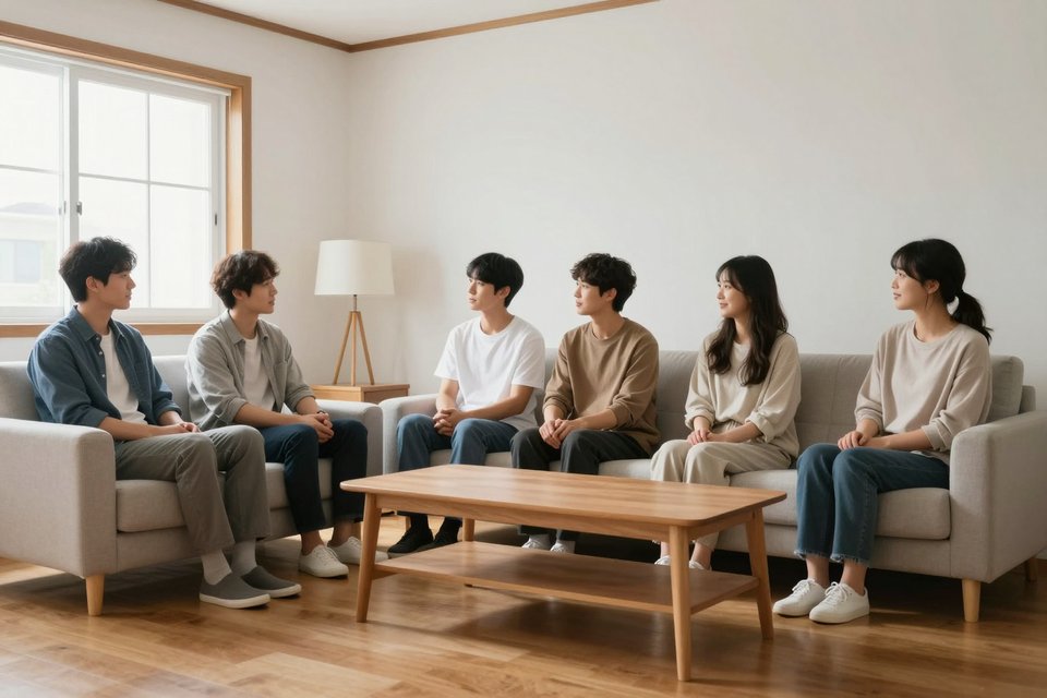 깨끗하고 정갈한 집 안과 맑은 빛