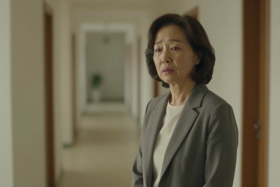 멀리서 나를 바라보고 있는 어머니의 시선