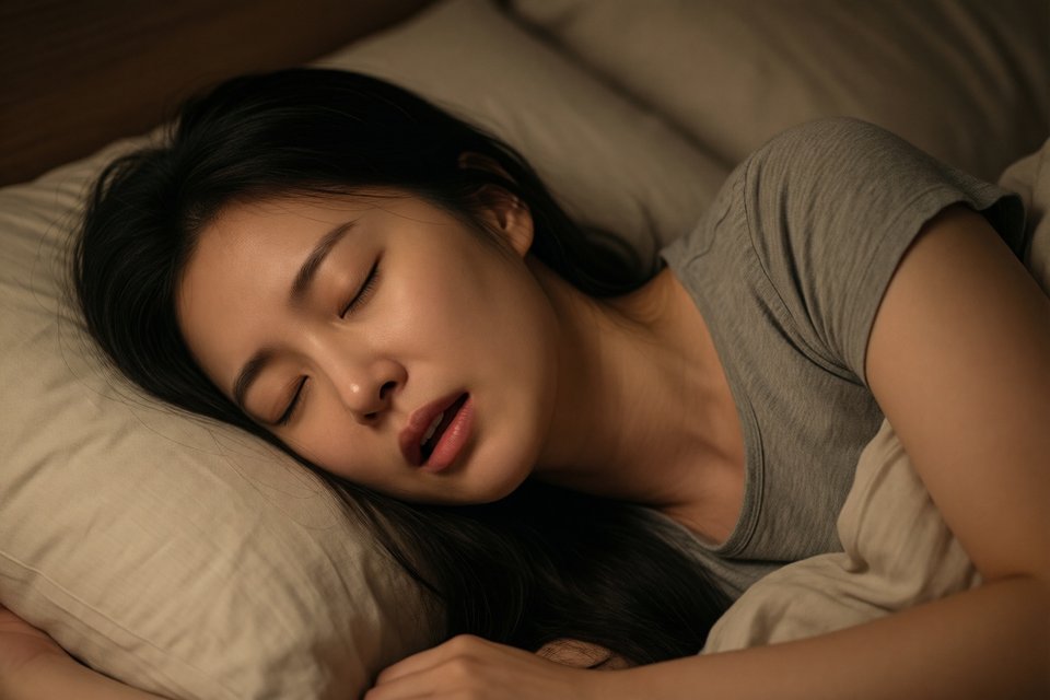 잠든 사람의 입술이 미세하게 떨리는 꿈